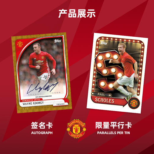 Topps Club Collector Tin球队球星卡铁盒 阿森纳 曼城 曼联 商品图4