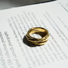北京仓｜Goossens Paris-Ariane-金色 纹理 戒指［法国设计师］ 商品缩略图1
