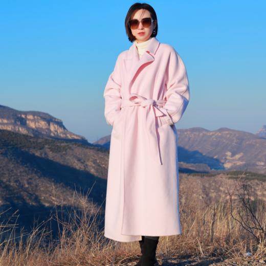 【抖音专属】羊毛大衣（24801812-粉米） 商品图1