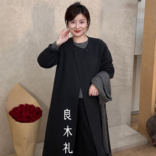 【特价不退换】【预售7天】良木礼羊绒大衣（D2582102） 商品图5