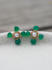SpoiledBrat Jewelry十字耳环系列｜绿玉髓 珍珠耳环 商品缩略图0