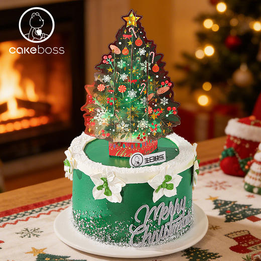 “星愿圣诞”圣诞限定水果奶油蛋糕 商品图1