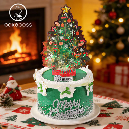 “星愿圣诞”圣诞限定水果奶油蛋糕 商品图2
