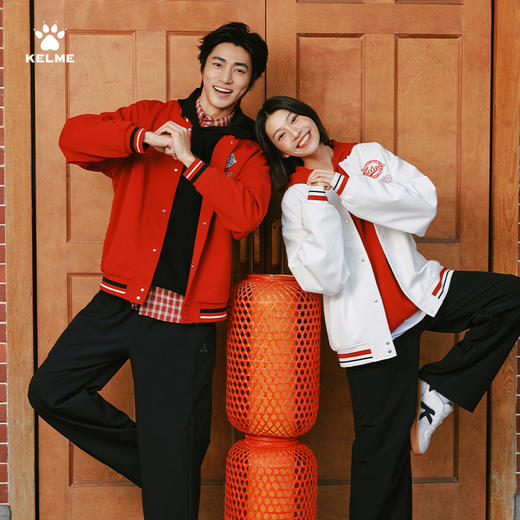 卡尔美有球必应系列男士针织棒球服6614WT1012 商品图1