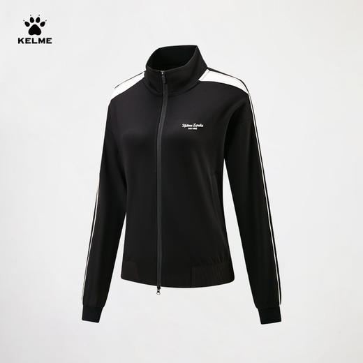 卡尔美有球必应系列女士立领针织外套6614WT2716 商品图4