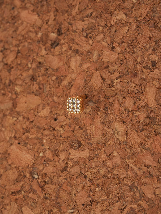 北京仓｜Leo Sedim-QUADRUM-金色 锆石 单只 耳钉［法国设计师］ 商品图0