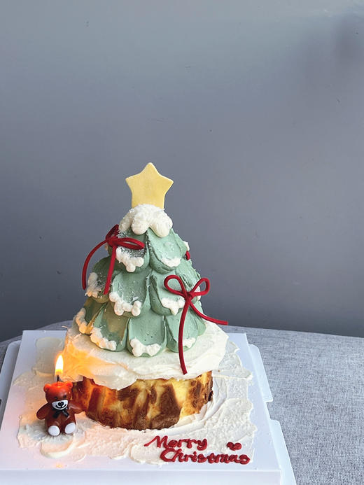 「节日特别款」巴斯克圣诞树 原味巴斯克+奶油蛋糕 商品图1