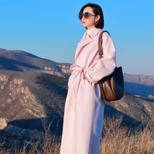 【抖音专属】羊毛大衣（24801812-粉米） 商品图3