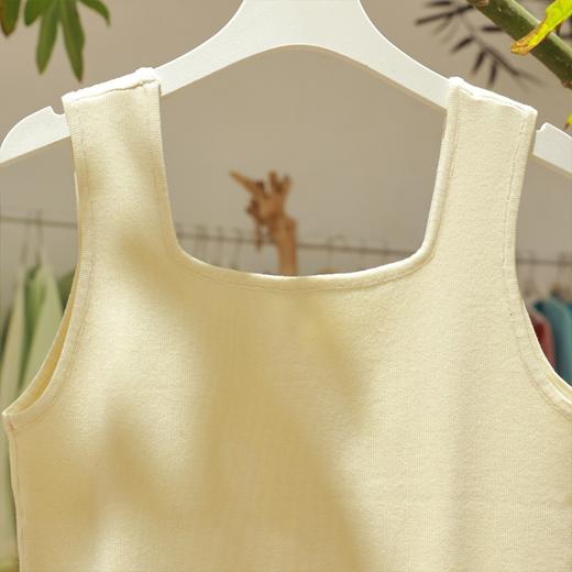 【抖音专属】冰丝羊毛吊带（25815001-米色） 商品图1