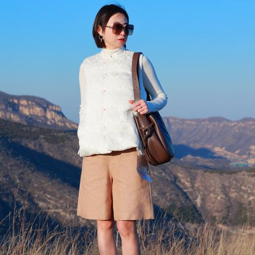 【线上专属】新中式羽绒马甲（24803089-玉兰花） 商品图2