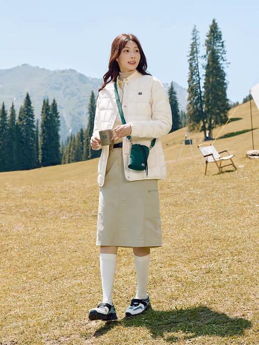 两棵树家KL的羽绒衣防泼水防风女款内胆轻量排骨鹅绒服 商品图4