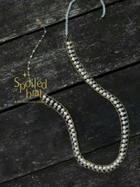 SpoiledBrat Jewelry珍珠月光石轨道长链