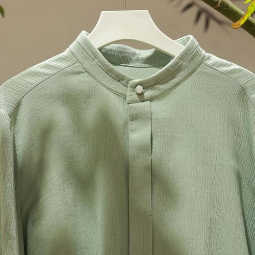 【抖音专属】新中式衬衣（25810207-山岚） 商品图1