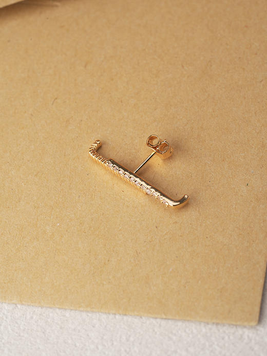 北京仓｜Leo sedim-LUMEN-金色 锆石 耳钉［法国设计师］ 商品图6