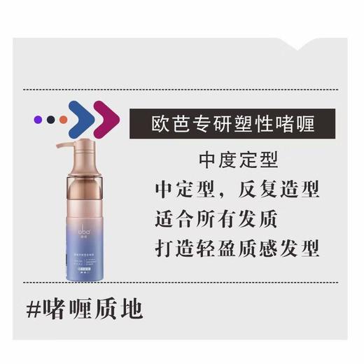 欧芭专研塑型啫喱-中定型250g 商品图2