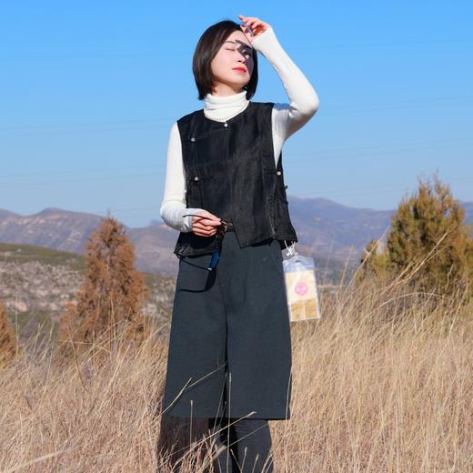 【抖音专属】马甲（24704837-玄黑） 商品图3