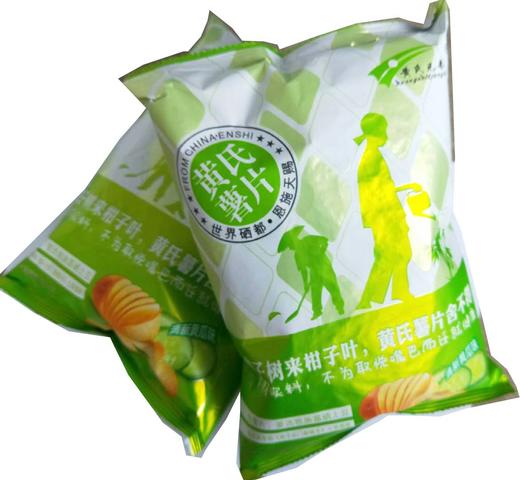 【助农】黄氏薯片组合135g （麻辣45g+番茄45g+黄瓜45g） 商品图5