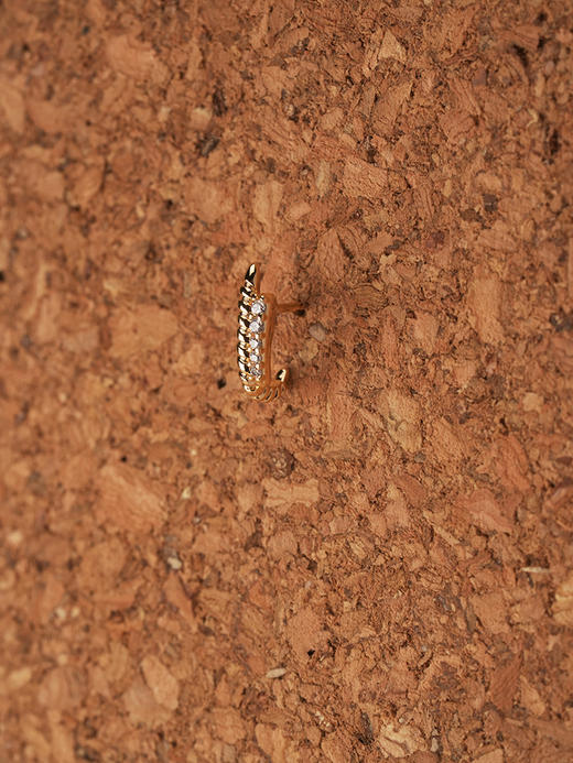 北京仓｜Leo sedim-TORQUIS-金色 锆石 耳钉［法国设计师］ 商品图6