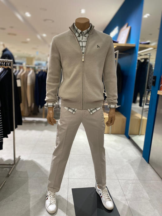 哈吉斯家男士羊毛挂里子开衫 商品图2