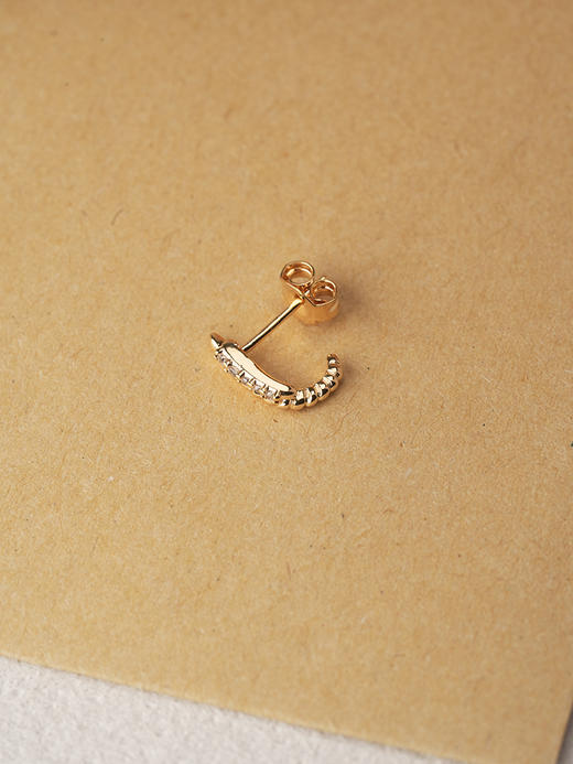 北京仓｜Leo sedim-TORQUIS-金色 锆石 耳钉［法国设计师］ 商品图7