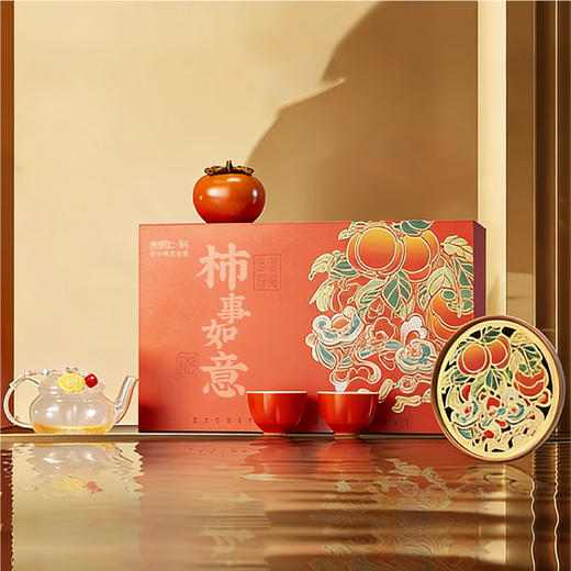 朱炳仁铜事事如意茶礼套装 商品图0