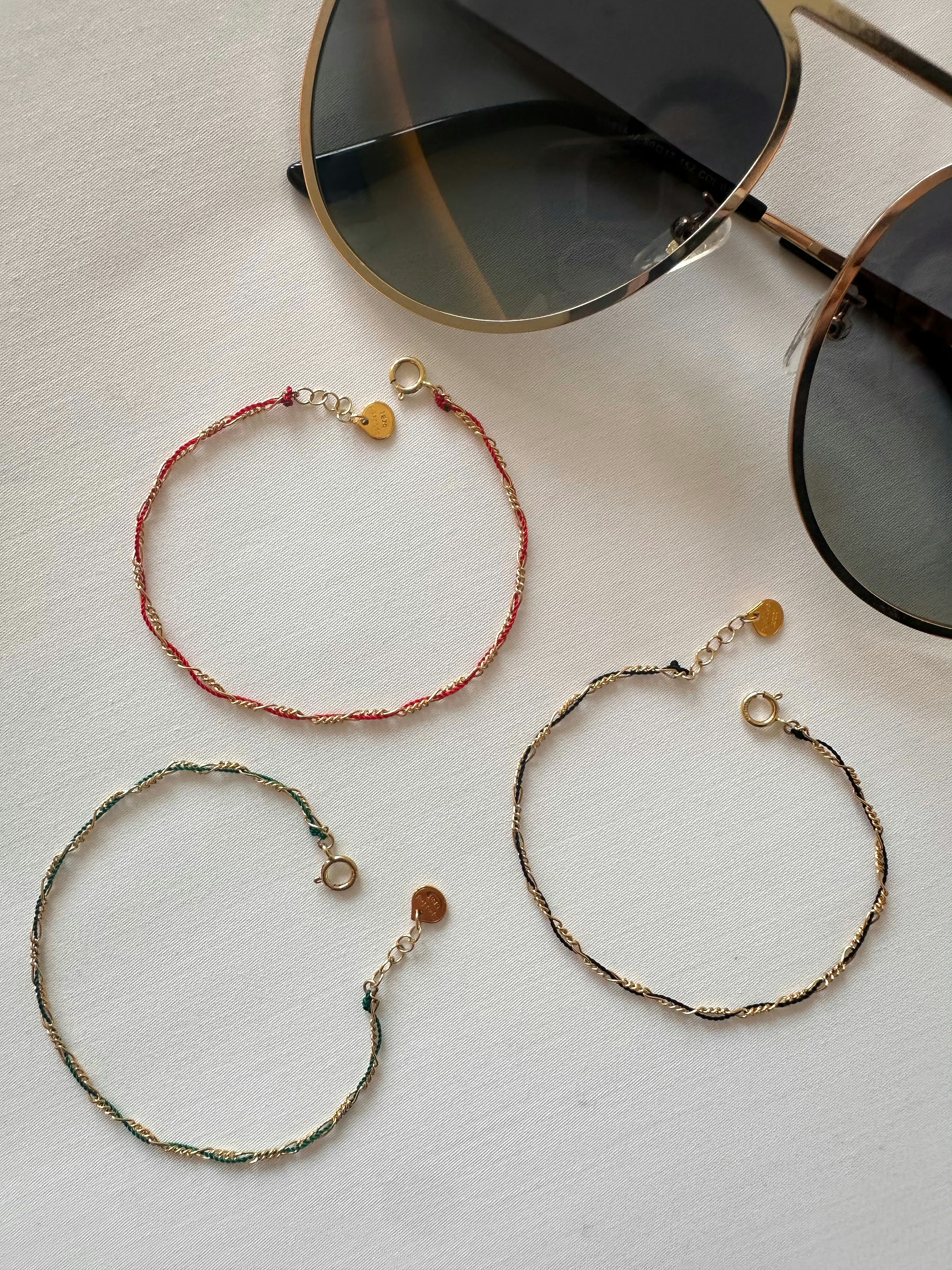 spoiledbrat jewelry密链彩绳系列 | 红色/绿色/黑色手链