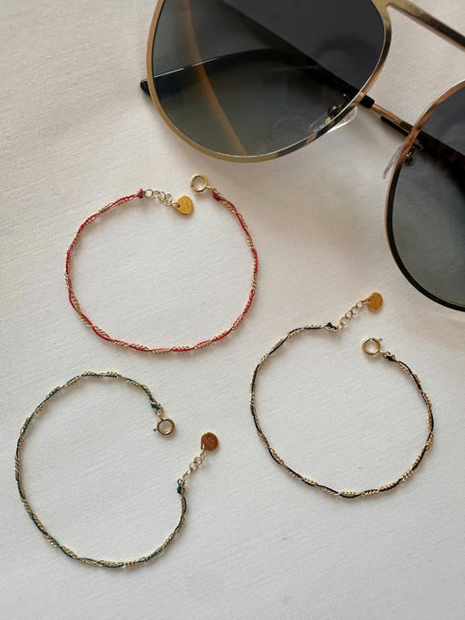 spoiledbrat jewelry密链彩绳系列 | 红色/绿色/黑色手链 商品图0