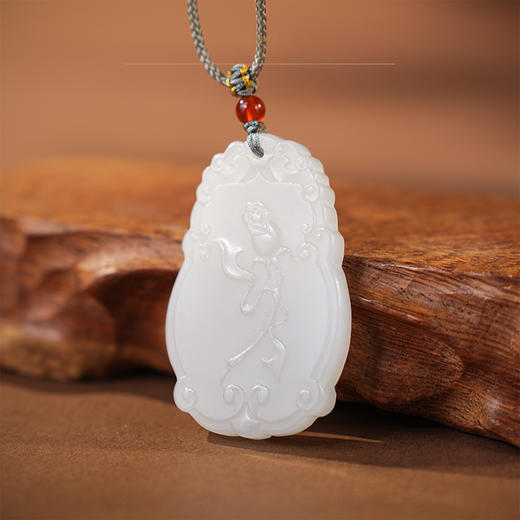 「年礼优选」【心想事成】羊脂玉牌（一口价特惠款） 商品图1