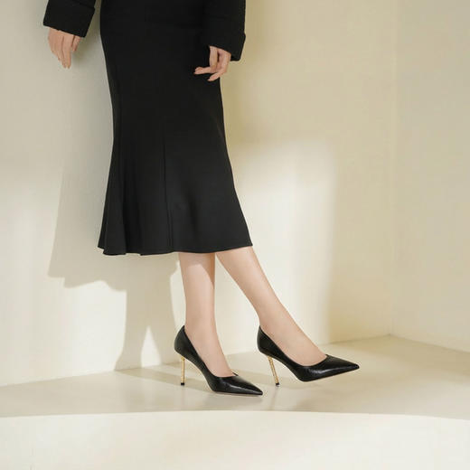 Westory2026年春季尖头高跟极简单鞋宴会鞋通勤百搭浅口鞋S26AE50401 商品图3