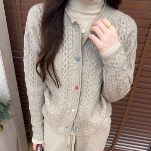 【特价不退换】【预售7天】良木礼山羊绒开衫（1757） 商品图2