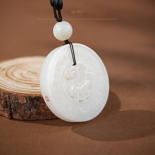 「年礼优选」【震麟】羊脂玉龙璧（一口价特惠款） 商品图5