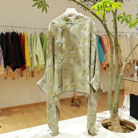 【抖音专属】新中式上衣(25710296-靑楸)