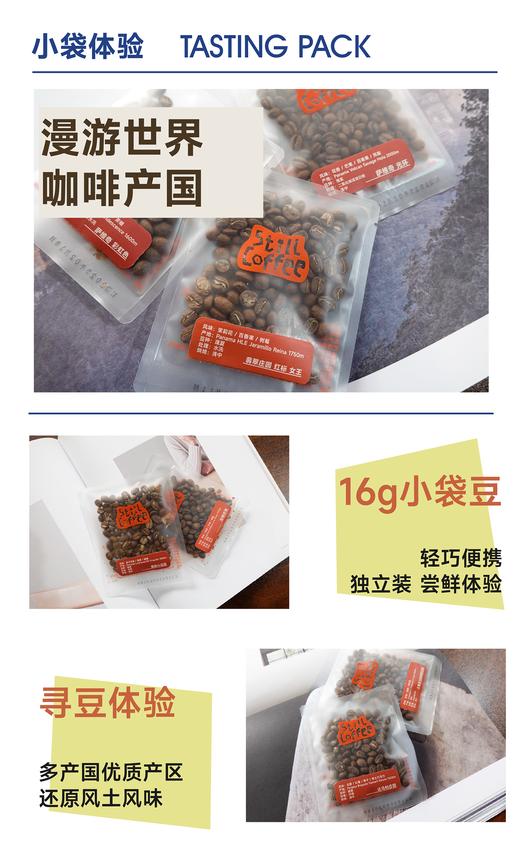 16g小袋豆｜试喝手冲咖啡豆 多风味 商品图1