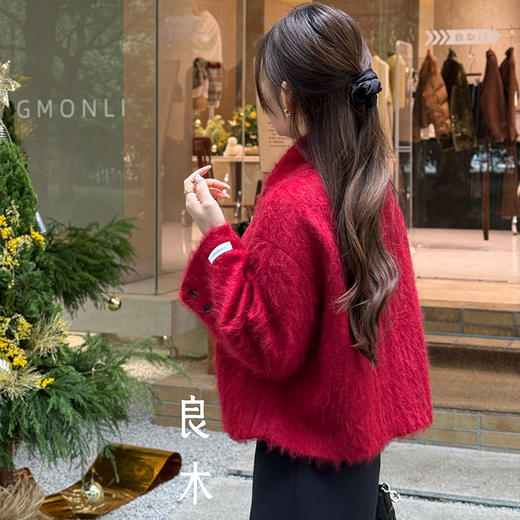 【特价不退换】【预售7天】良木礼羊毛外套（围巾）（1787） 商品图5