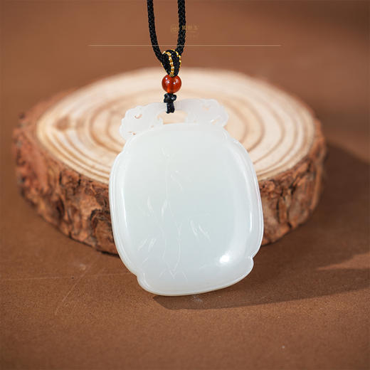 「年礼优选」【绿卿】羊脂玉竹牌（一口价特惠款） 商品图1