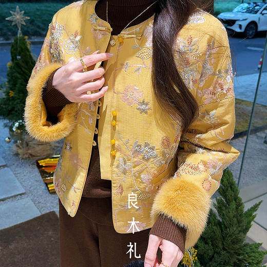 【特价不退换】【预售7天】良木礼水貂外套（1788） 商品图3