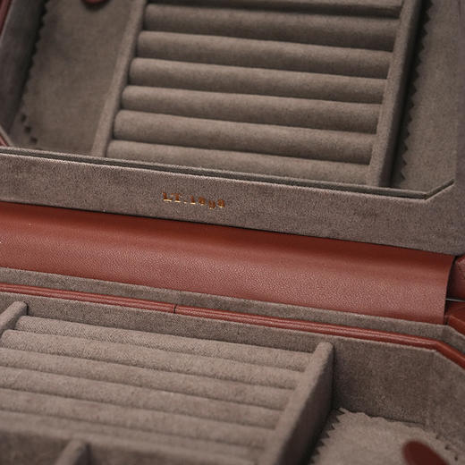 北京仓｜LE TANNEUR-jewellery box with leather-棕色 珠宝首饰盒（小号）［法国设计师］ 商品图6