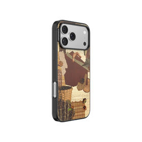 【暖暖小屋】森林秋日拼贴 POPCASE手机壳 MagSafe Popcase磁吸款 灵感家 棕色 拼贴 iPhone17/16/15/14/13