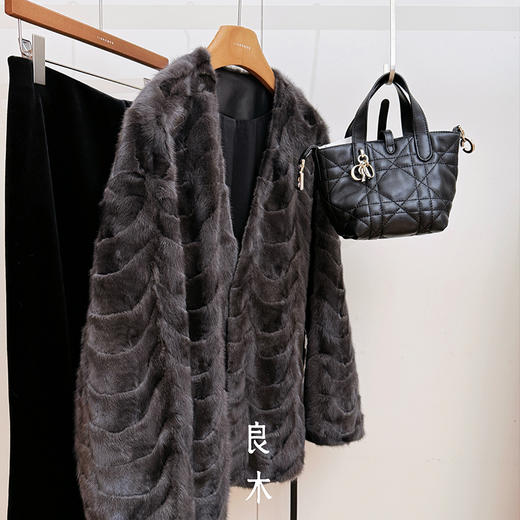 【预售7天】良木礼水貂外套（腰带）（1519） 商品图4