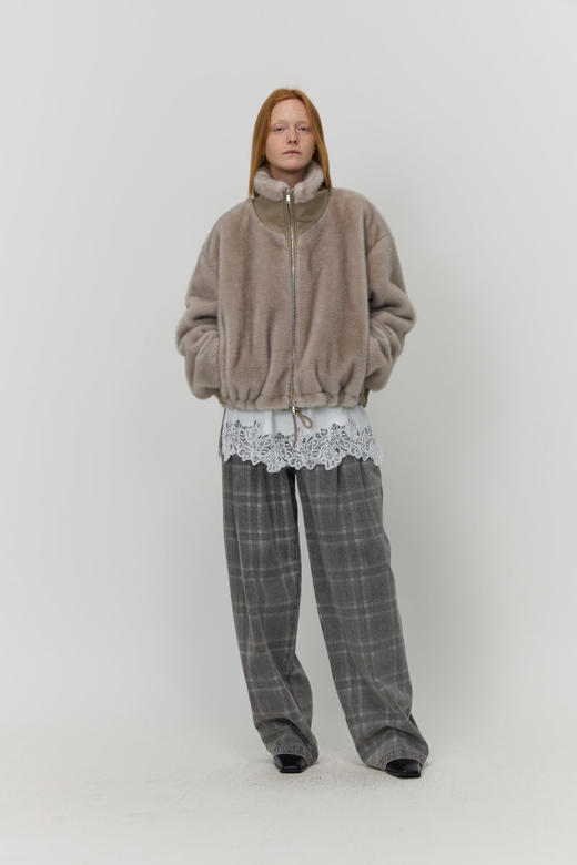 毛毛拉链外套 商品图0