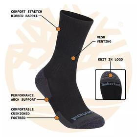 无折扣 现货 Timberland天木兰冬款高帮男士舒适徒步袜