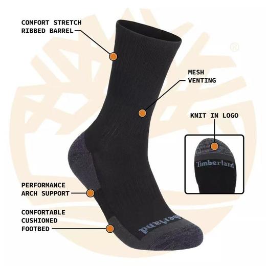 无折扣 现货 Timberland天木兰冬款高帮男士舒适徒步袜 商品图0