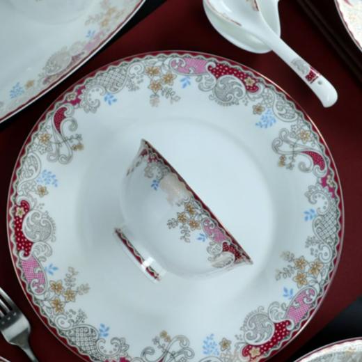 品物攸宜海鳗花园10人62头骨瓷餐具 商品图3