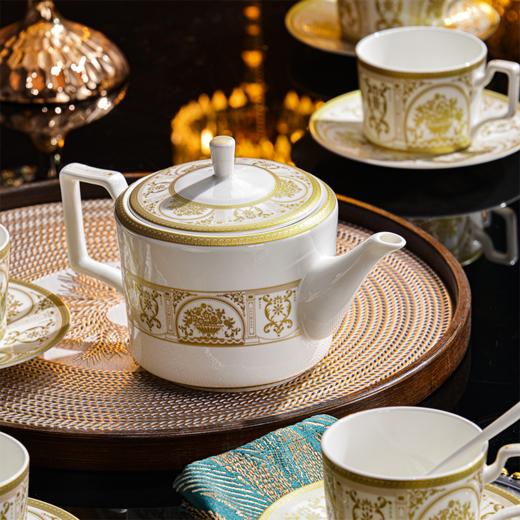 凡瑞斯吉祥金苑19头6人份骨瓷咖啡具 商品图3