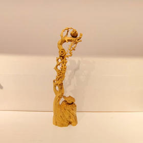 喜上梅梢°黄杨木摆件