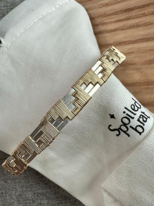 spoiledbrat jewelry编织金银配手镯 商品图1