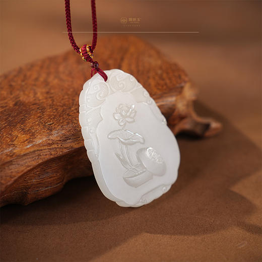 【一口价】「纳吉系列」【富贵平安】羊脂玉牌 商品图2
