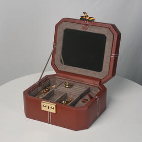 北京仓｜LE TANNEUR-jewellery box with leather-棕色 珠宝首饰盒（小号）［法国设计师］