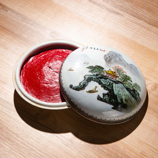 80年代上海西泠印社制“美丽朱砂印泥”（十两装） 商品图9