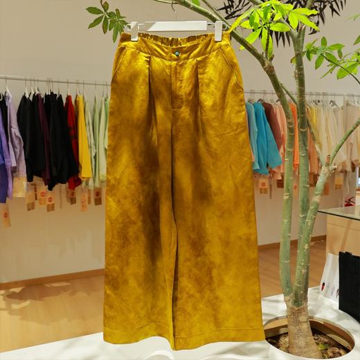 【抖音专属】阔腿裤(24709615-纁黄) 商品图0